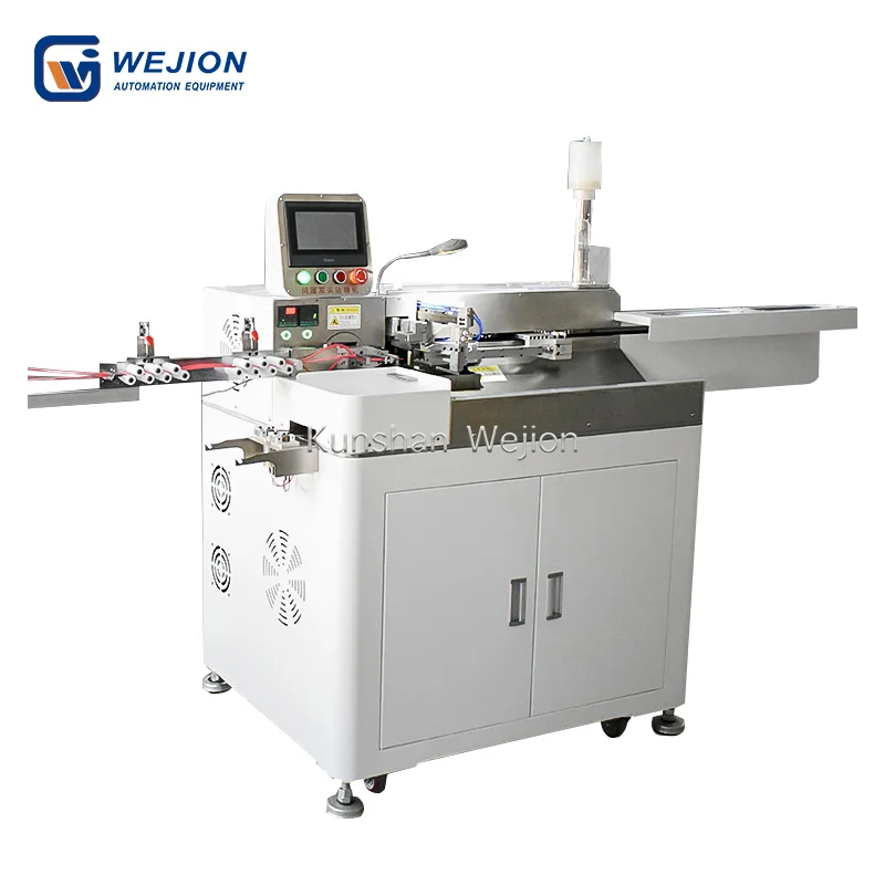 Automatic wire cutting and stripping machine